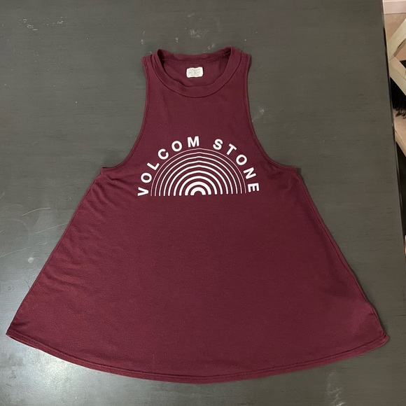Volcom - Maroon Tank Top - Size XS - Picture 2 of 4